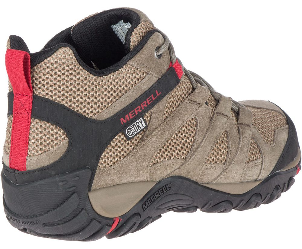 Kozaki Merrell Męskie Brązowe - Alverstone Mid Waterproof - 813540-IEG